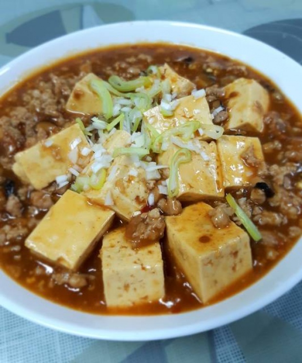 Mapo Tofu (เต้าหู้ผัดพริกเสฉวน) 